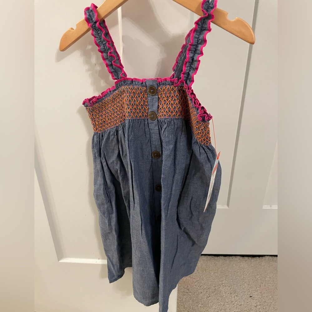 NWT Target Cat & Jack Toddler Girl Denim Tank Dress 4T